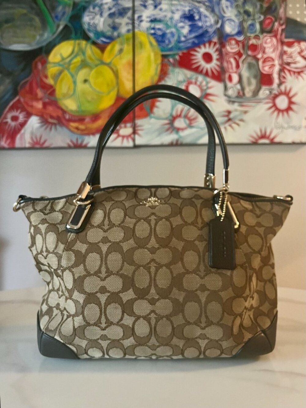 Coach Kelsey Small Signature Satchel F36181 + COA - Picture 2 of 15